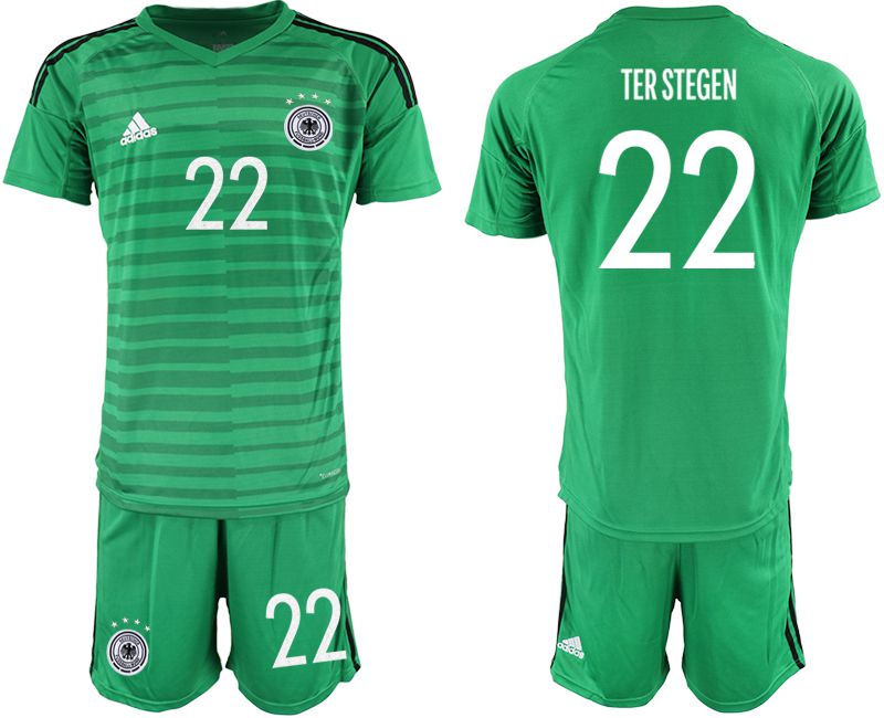 Men 2021 World Cup National Germany green goalkeeper #22 Soccer Jerseys->->Soccer Country Jersey
